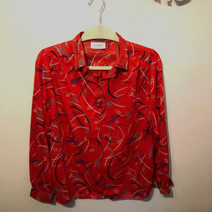 Sheer vintage button-top blouse